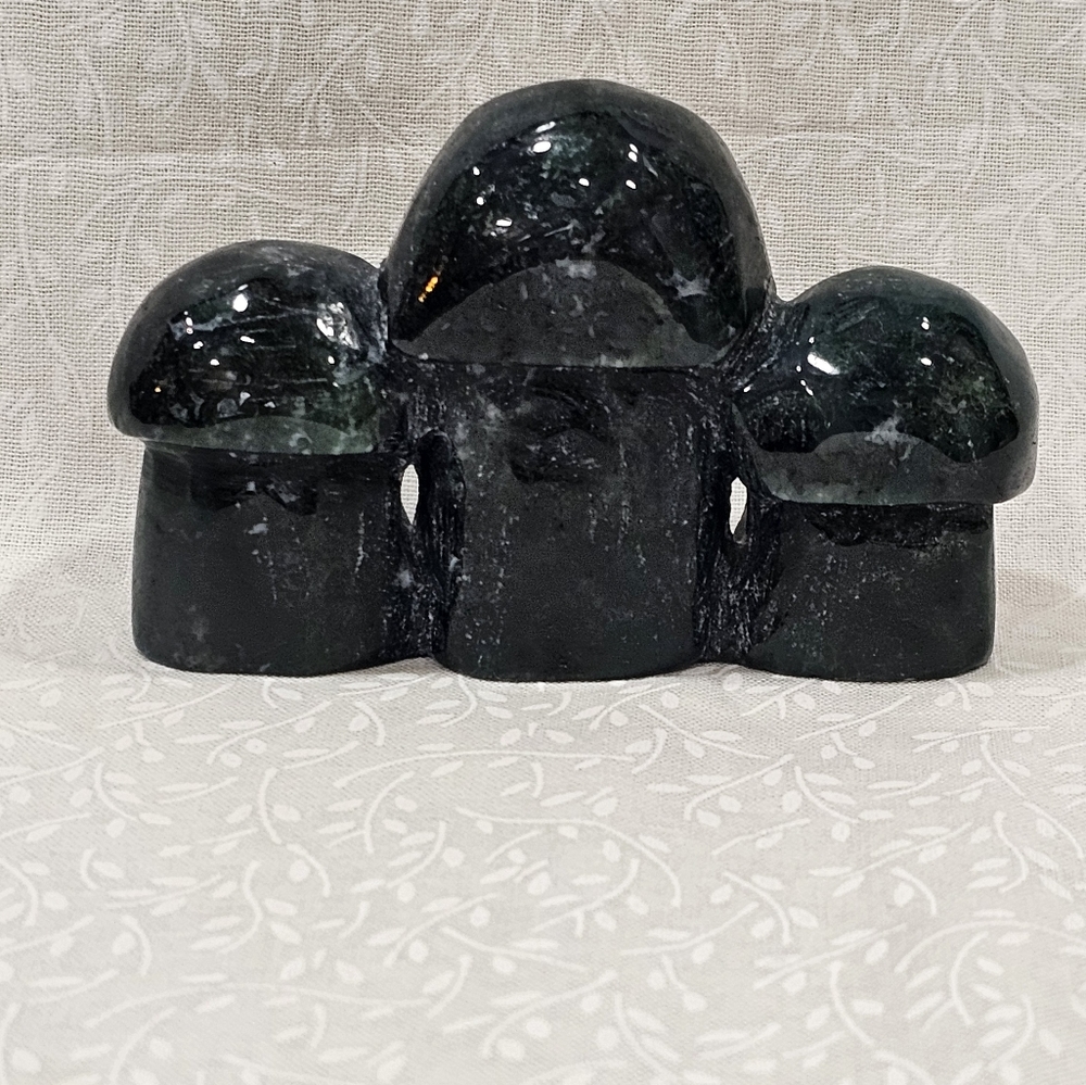 Moss Agate Crystal Mushrooms